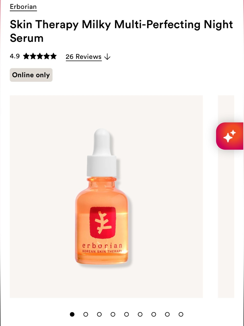 Erborian Skin Therapy Milky Multi-Perfecting Night Serum